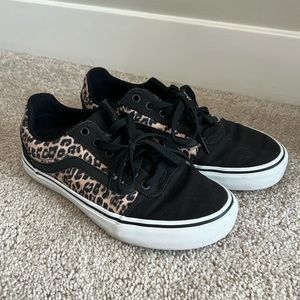 VANS. Women’s, size 7.5, leopard.